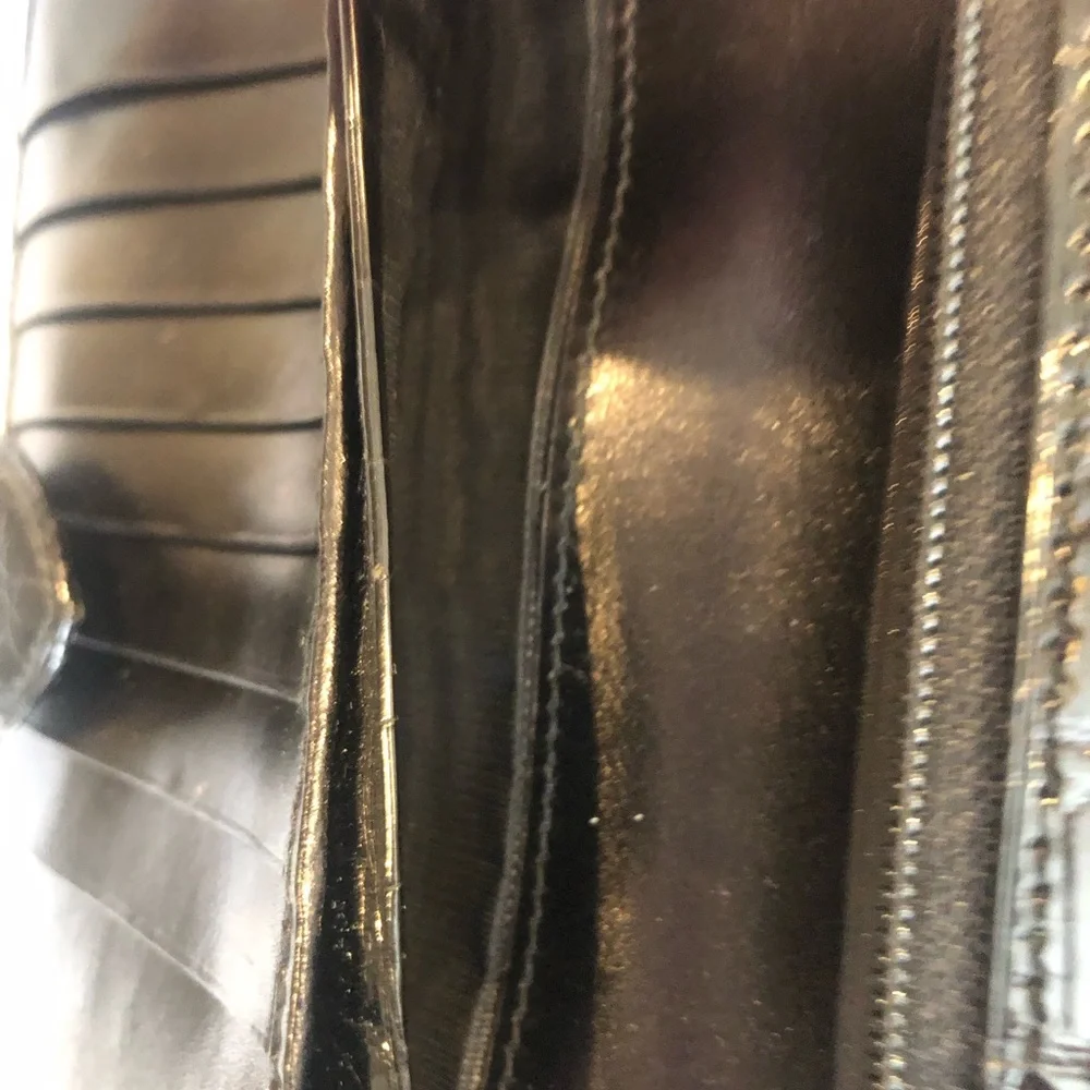 Women's long Alligator wallet black - Made in Italy - Picture 7 of 12